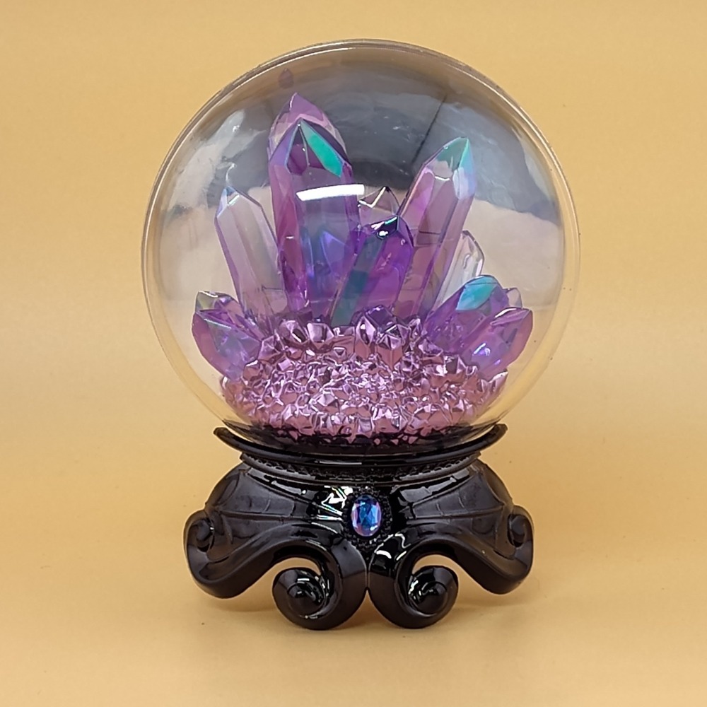 Bath & Body Works 2021 Halloween Purple Crystal Ball Light Up Wallflower Plug In - Picture 2 of 4